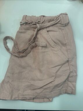 Ci Sono Light Blush linen Shorts